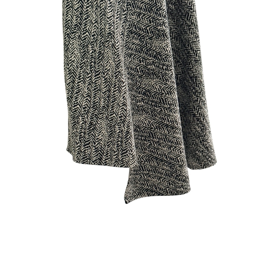 Stella McCartney Dress 46 Wool Blend Textured Knit Asymmetrical Hem Minimalist - Picture 5 of 16